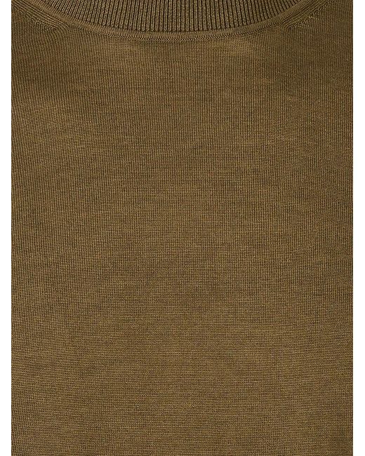 Montecore Green Crew-Neck Sweater for men