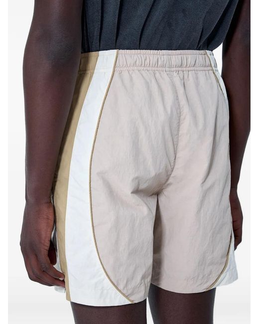 ACHM Natural Delay Contrast-Panel Shorts for men