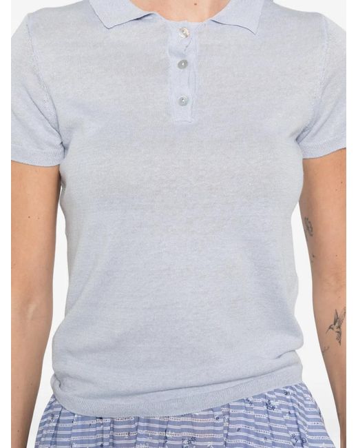 Polo Con Botones Base London de color White