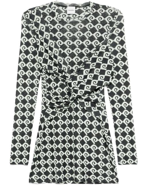 Nanushka Hestia ミニドレス Black