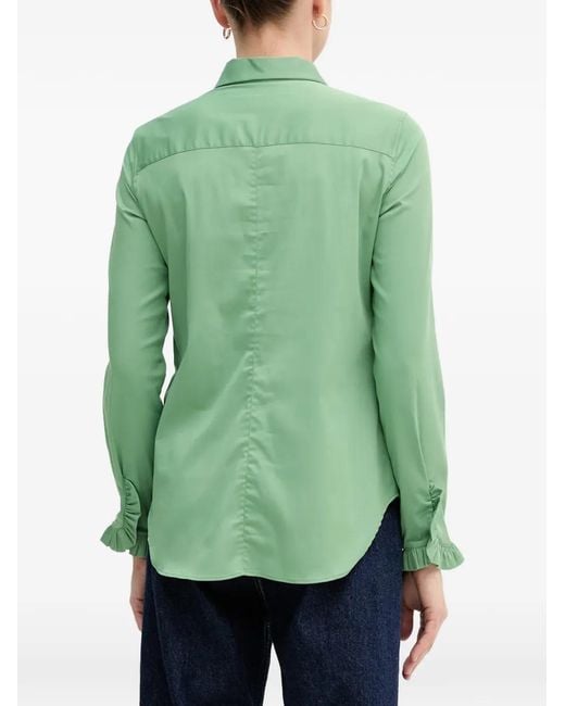Mos Mosh Green Mattie Ruffled-Cuff Shirt