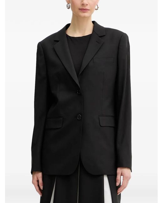 Karl Lagerfeld Black Single-Breasted Blazer