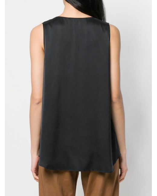 Antonelli Black Sleeveless Blouse