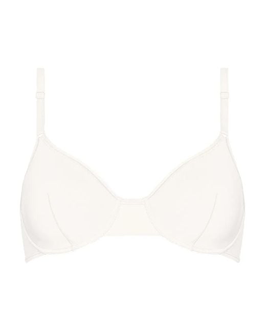 Eres White Seam-Detail Bra