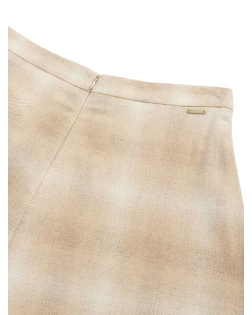 Woolrich Natural Pleated Ombre Skirt