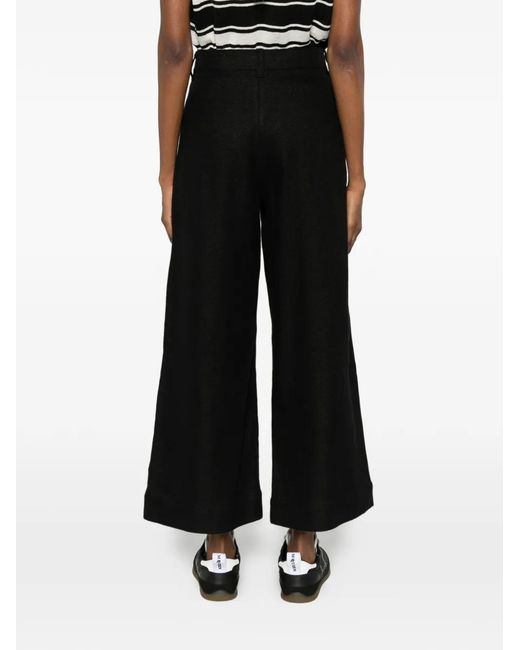 Max Mara Black Wide-Leg Trousers