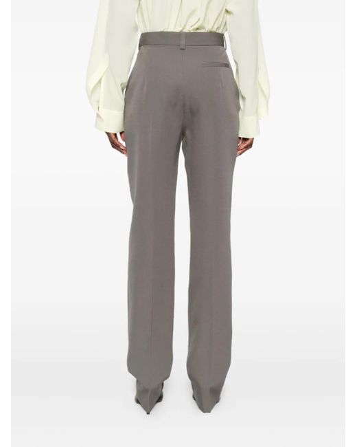 Calvin Klein Gray Lucia Straight-Leg Trousers