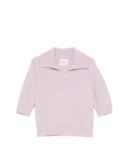 Lisa Yang Pink Collared Sweater