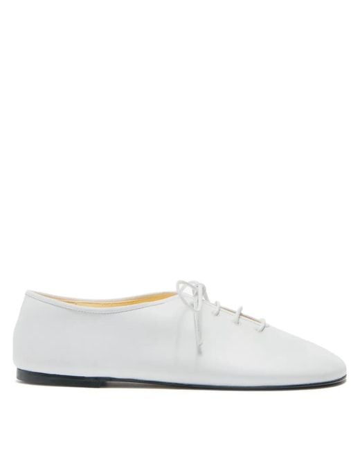 Proenza Schouler White Glove Lace-Up Ballet Flats