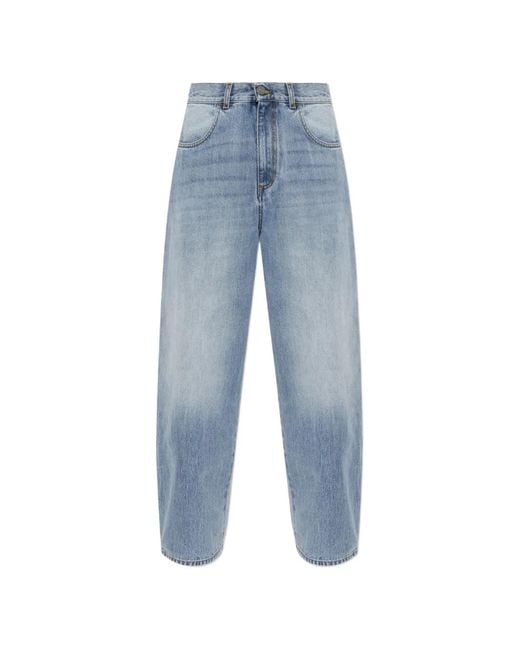 Rohe Blue Faded Wide-Leg Jeans