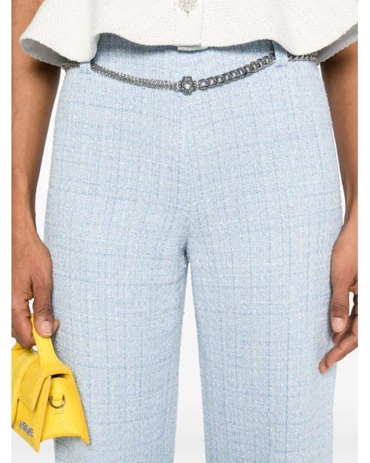 Maje Blue Hose Aus Tweed
