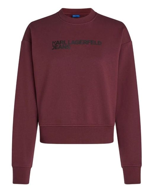 Sudadera con logo estampado Karl Lagerfeld de color Red