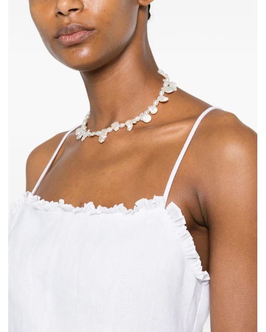 Posse White Florence Ruffled All