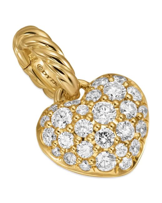 David Yurman Metallic 18K Petite Pavé Diamond Pendant