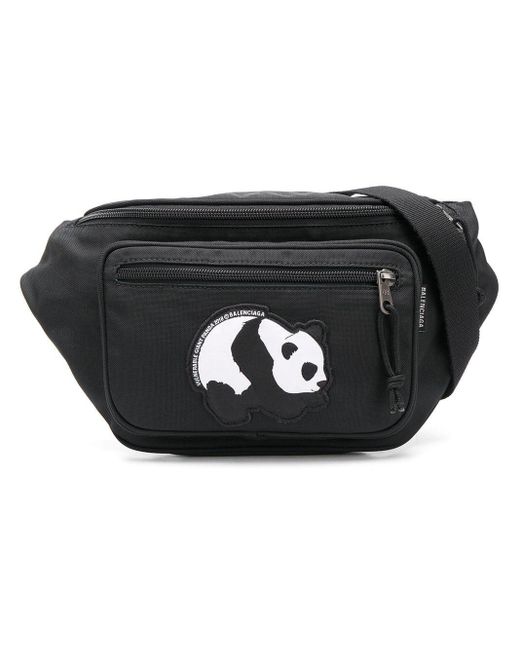 Balenciaga Black Explorer Panda Belt Bag