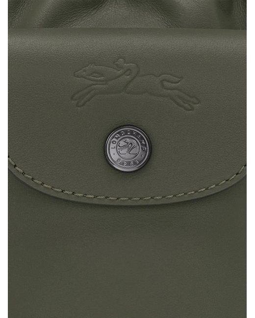 Longchamp Green Small Le Pliage Bucket Bag