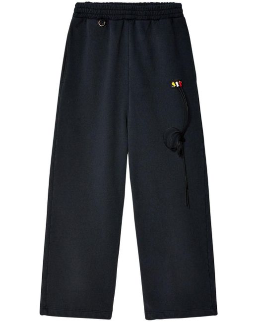 Doublet Blue Rca Cable Embroidery Track Pants for men