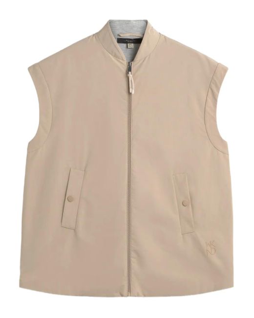 Weekend by Maxmara Natural Zip-Fastening Sleeveless Gilet