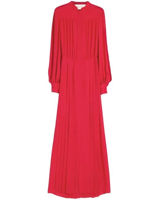 Valentino Garavani シルクドレス Red