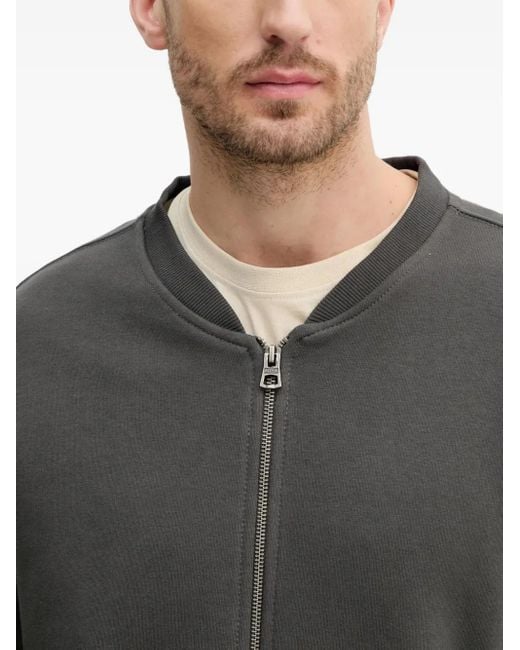 メンズ Alpha Industries ジップアップ スウェットシャツ Gray