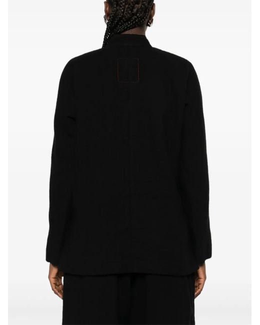 Uma Wang Black Jacke mit aufgesetzter Tasche
