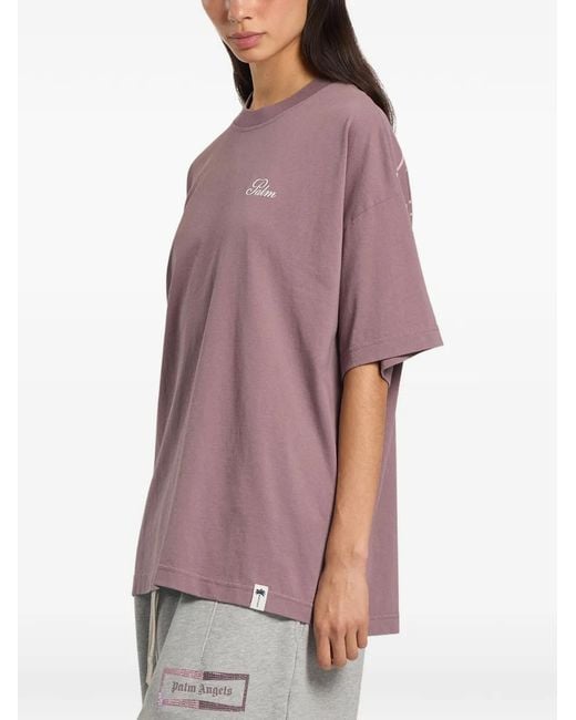 Palm Angels Purple Palm Sway Loose T-Shirt