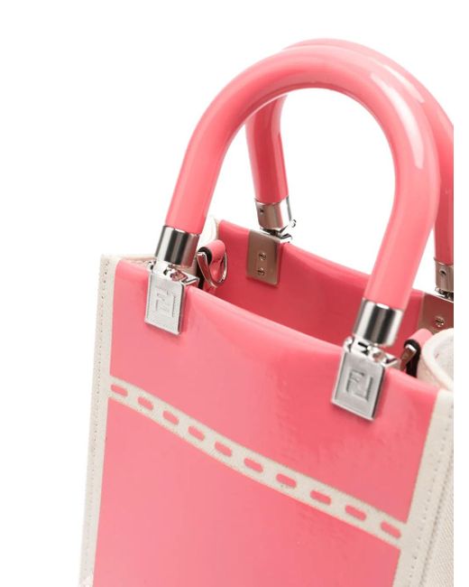 Fendi Pink Logo-Print Shoulder Bag