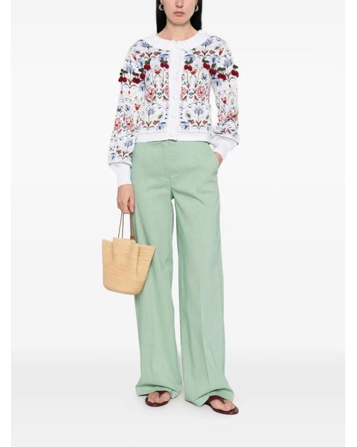 Pinko Green Button Trousers