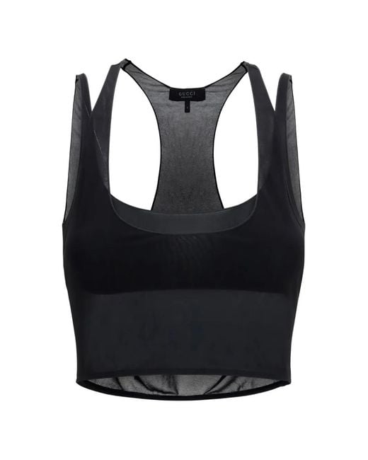Gucci Black Bralette Viscose