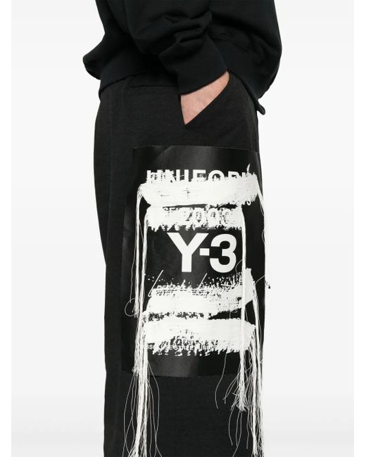 Y-3 Black Trousers for men