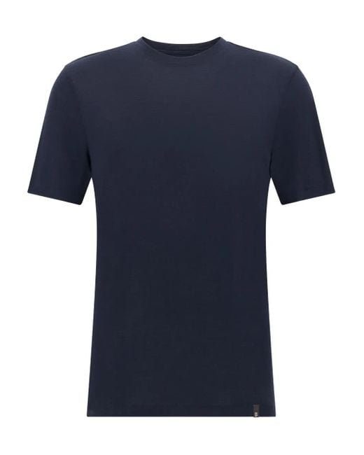 メンズ Boggi クルーネック Tシャツ Blue