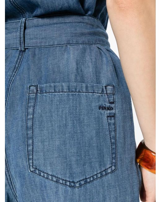 Pinko Blue Belted Jumpsuit