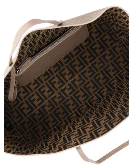 Borsa Tote Piccola di Fendi in Natural