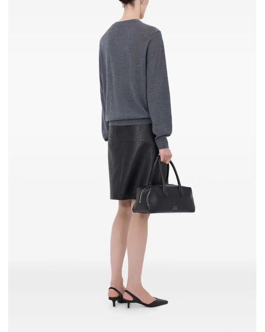 Loulou de Saison Gray Fluid Ribbed Sweater