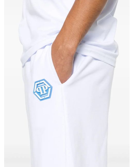 メンズ Philipp Plein トラックショーツ White