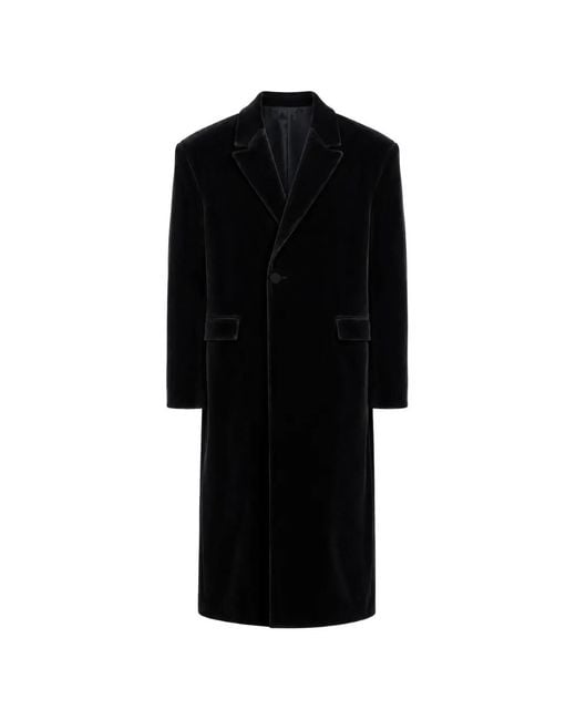 Louis-Gabriel Nouchi Black Manteau À Boutonnière Croisée for men