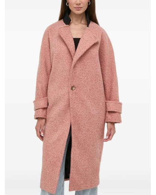 Silvian Heach Pink Buttoned Coat