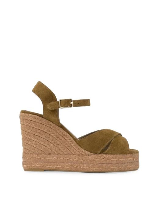 Castaner Brown Blaudell Wedge Sandals