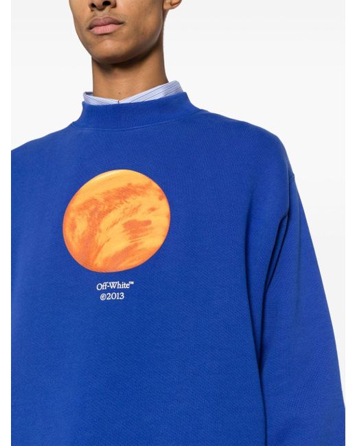 Off-White c/o Virgil Abloh Sweatshirt mit Venus-Print in Blue für Herren