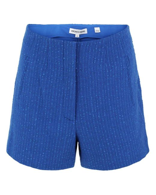 Veronica Beard Blue Jazmin Shorts aus Tweed
