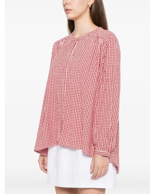 Posse Pink Checked-Print Shirt