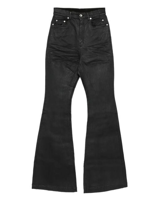 Rick Owens Jeans Met Vijf Zakken in het Black