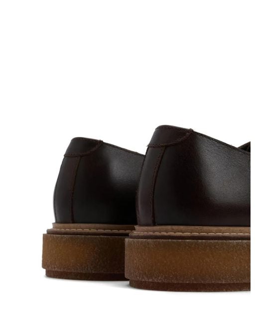 メンズ Barbour Harefield ダービーシューズ Brown