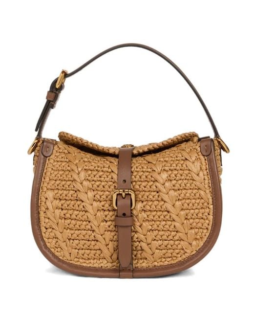 Etro Brown Small Pony Tote Bag