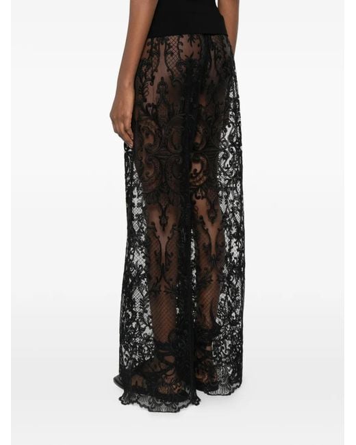 Maurizio Braschi Black Lace Trousers