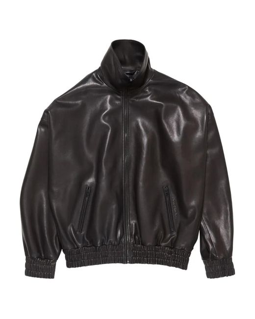 Acne Black Zip-Up Leather Jacket
