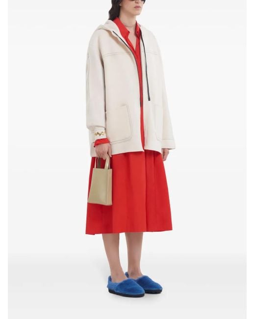 Marni Natural Embroidered Parka Jacket