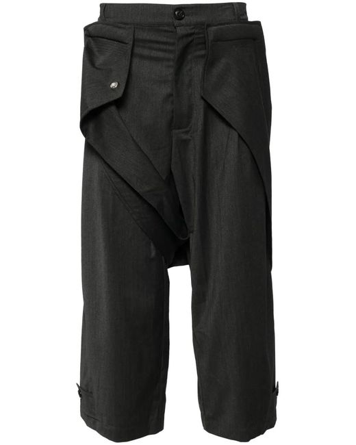 Kiko Kostadinov Black Dana Trousers for men