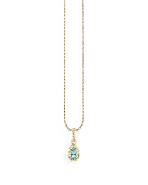 Sydney Evan White Aquamarine And Diamond Pendant Necklace