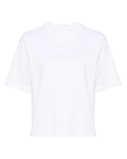 Axel Arigato White Logo-Print Cotton T-Shirt